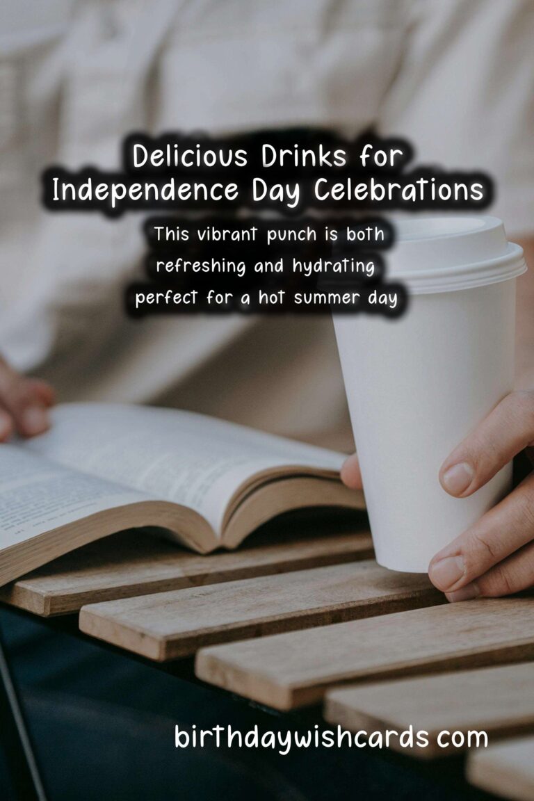 Delicious Drinks to Celebrate Independence Day