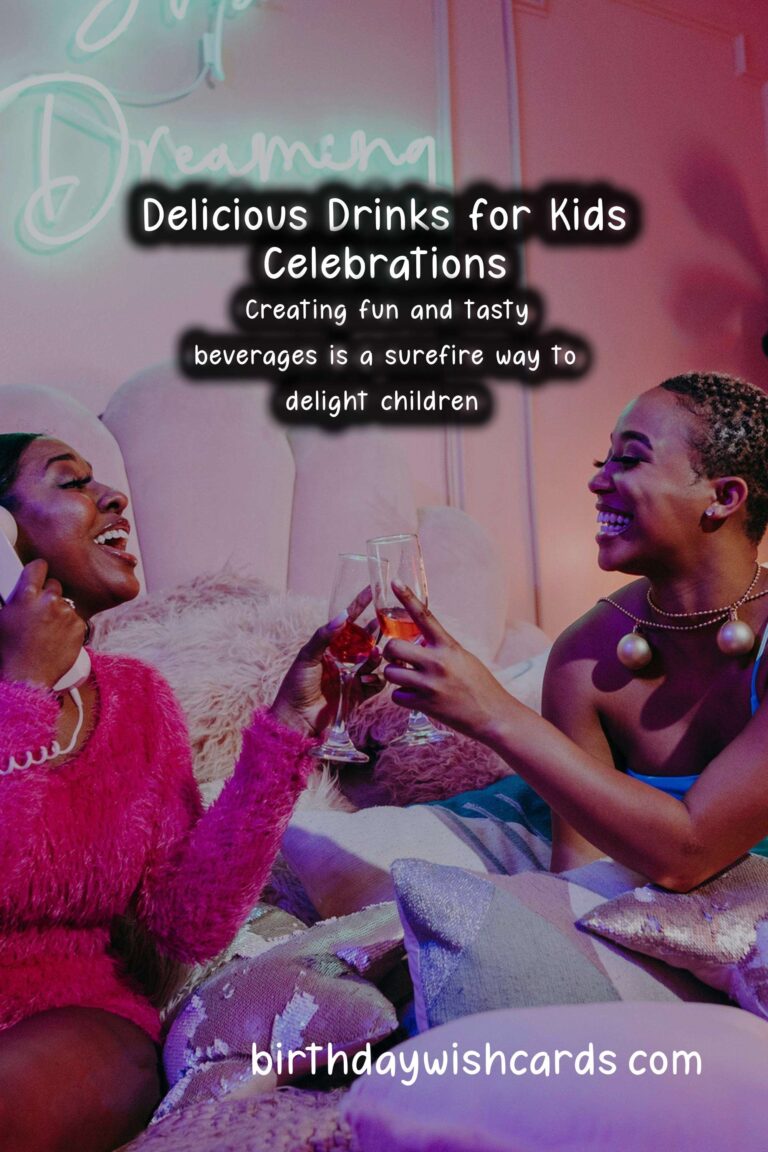 Delicious Drinks to Celebrate Kids