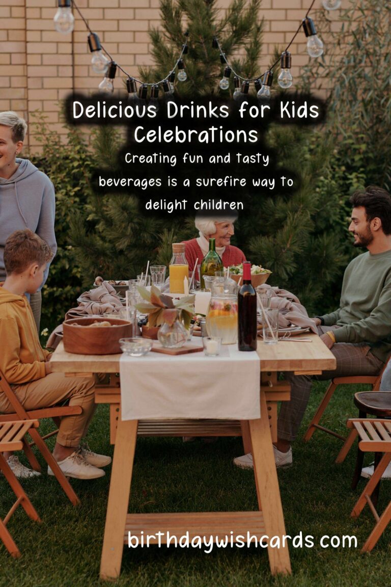 Delicious Drinks to Celebrate Kids