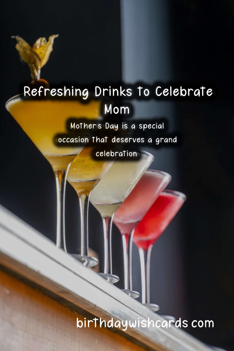 Delicious Drinks to Celebrate Mom