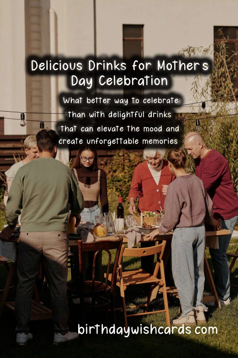 Delicious Drinks to Celebrate Mother’s Day