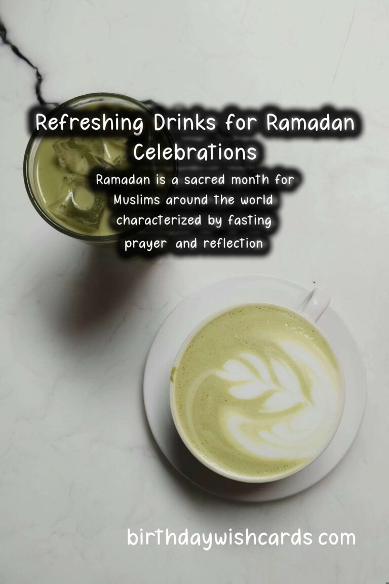Delicious Drinks to Celebrate Ramadan