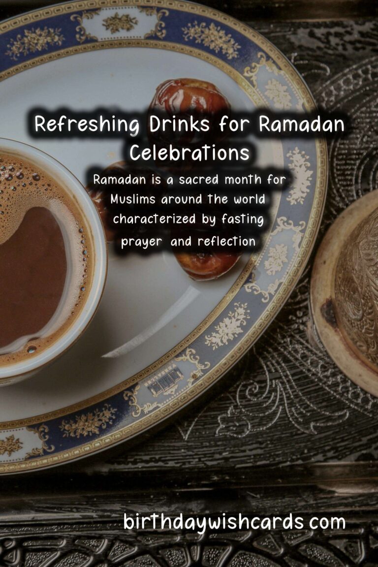 Delicious Drinks to Celebrate Ramadan