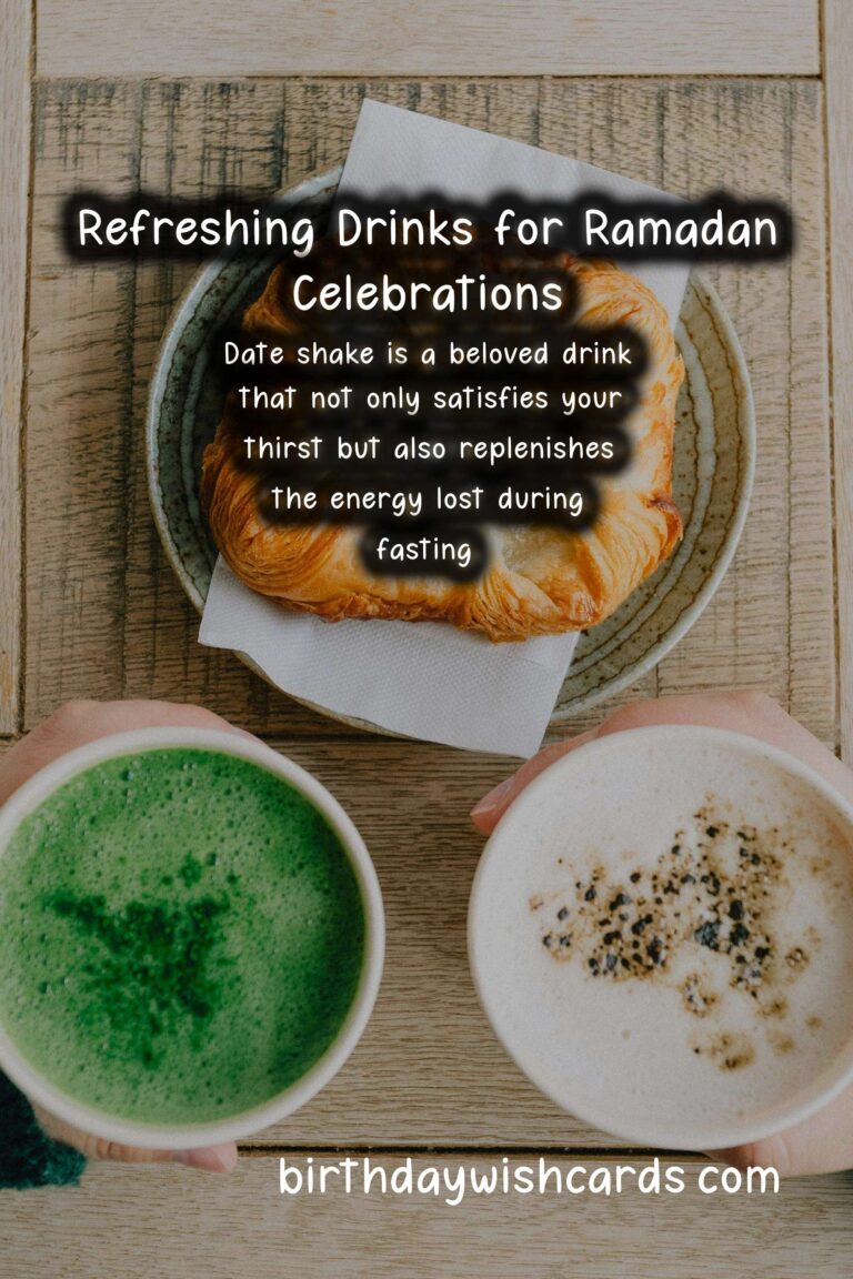 Delicious Drinks to Celebrate Ramadan