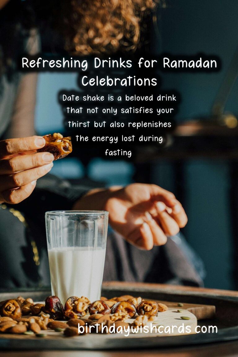 Delicious Drinks to Celebrate Ramadan