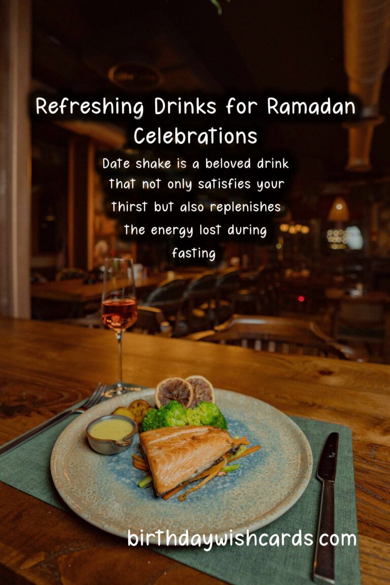 Delicious Drinks to Celebrate Ramadan