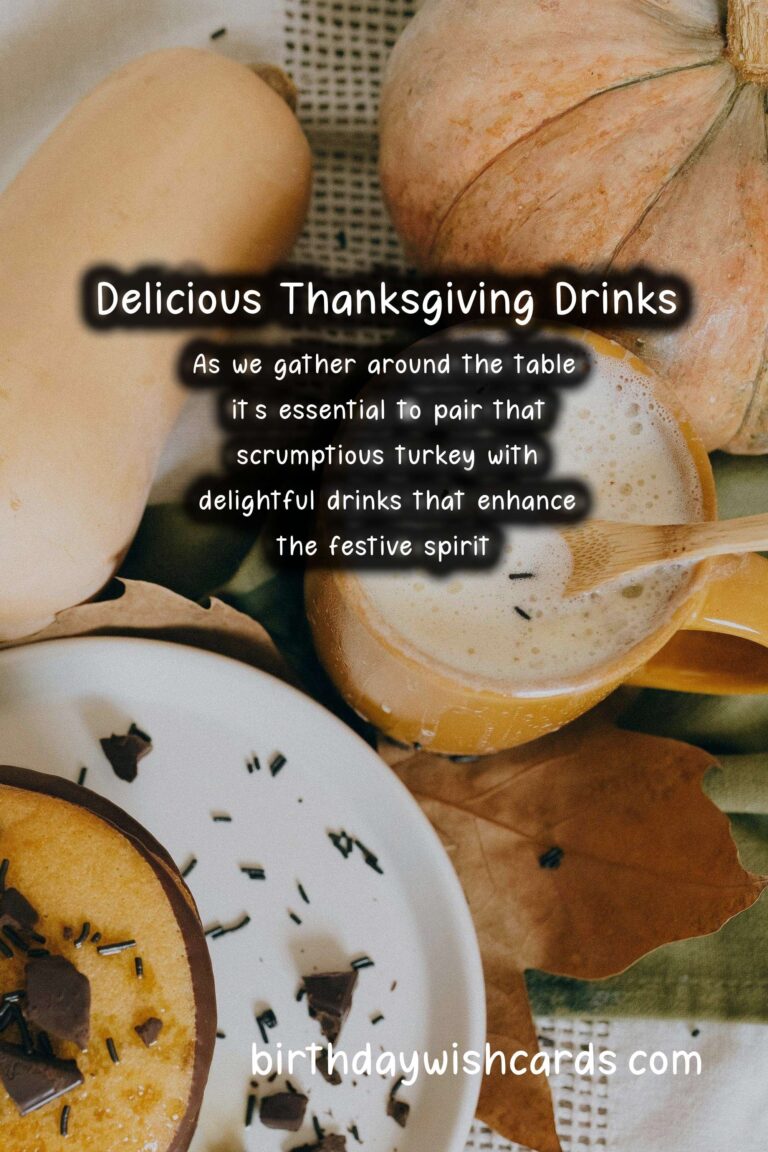 Delicious Drinks to Celebrate Thanksgiving