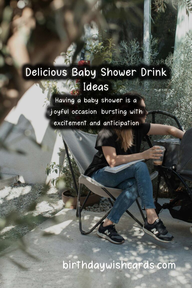 Delicious Drinks to Celebrate a Baby Shower