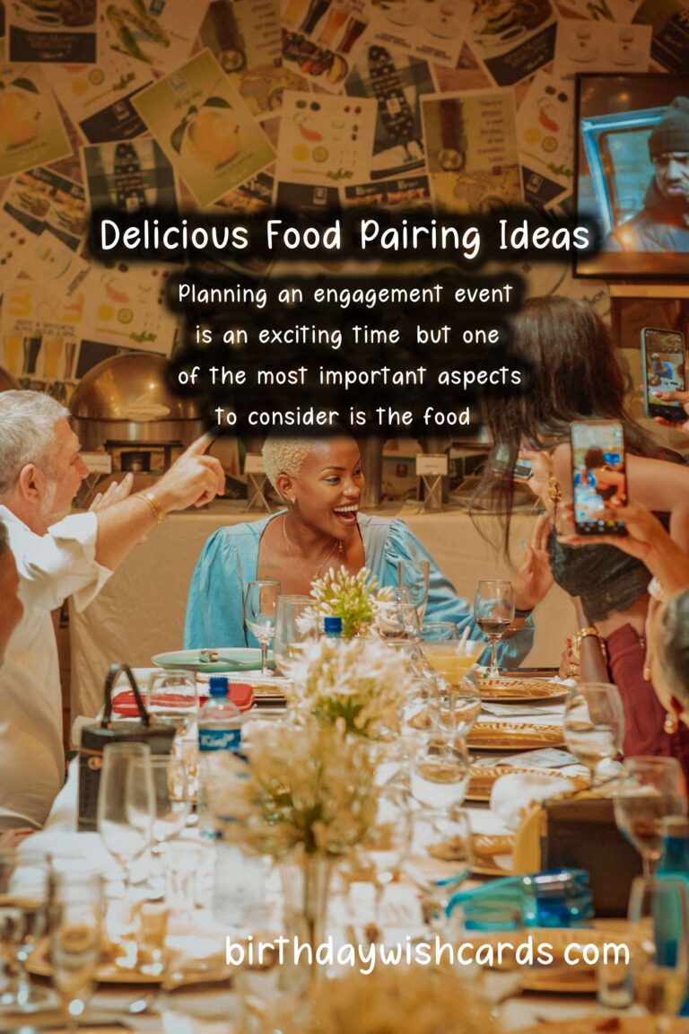 Delicious Food Pairing Ideas for Engagement Events