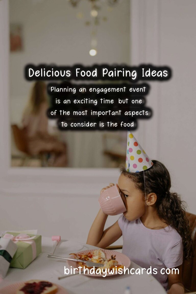 Delicious Food Pairing Ideas for Engagement Events