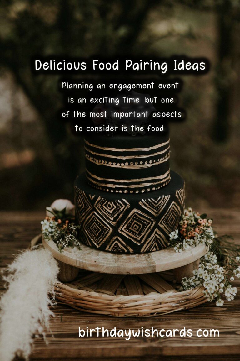 Delicious Food Pairing Ideas for Engagement Events