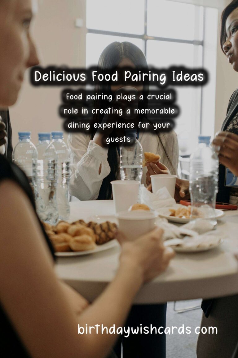 Delicious Food Pairing Ideas for Engagement Events