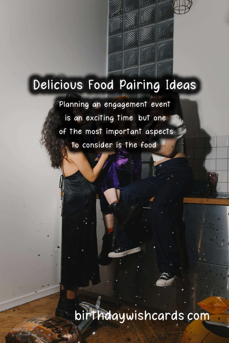 Delicious Food Pairing Ideas for Engagement Events