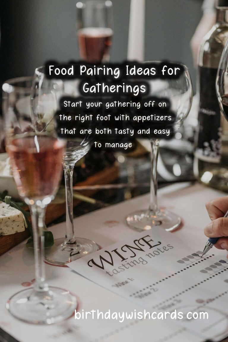 Delicious Food Pairing Ideas for Friends Events