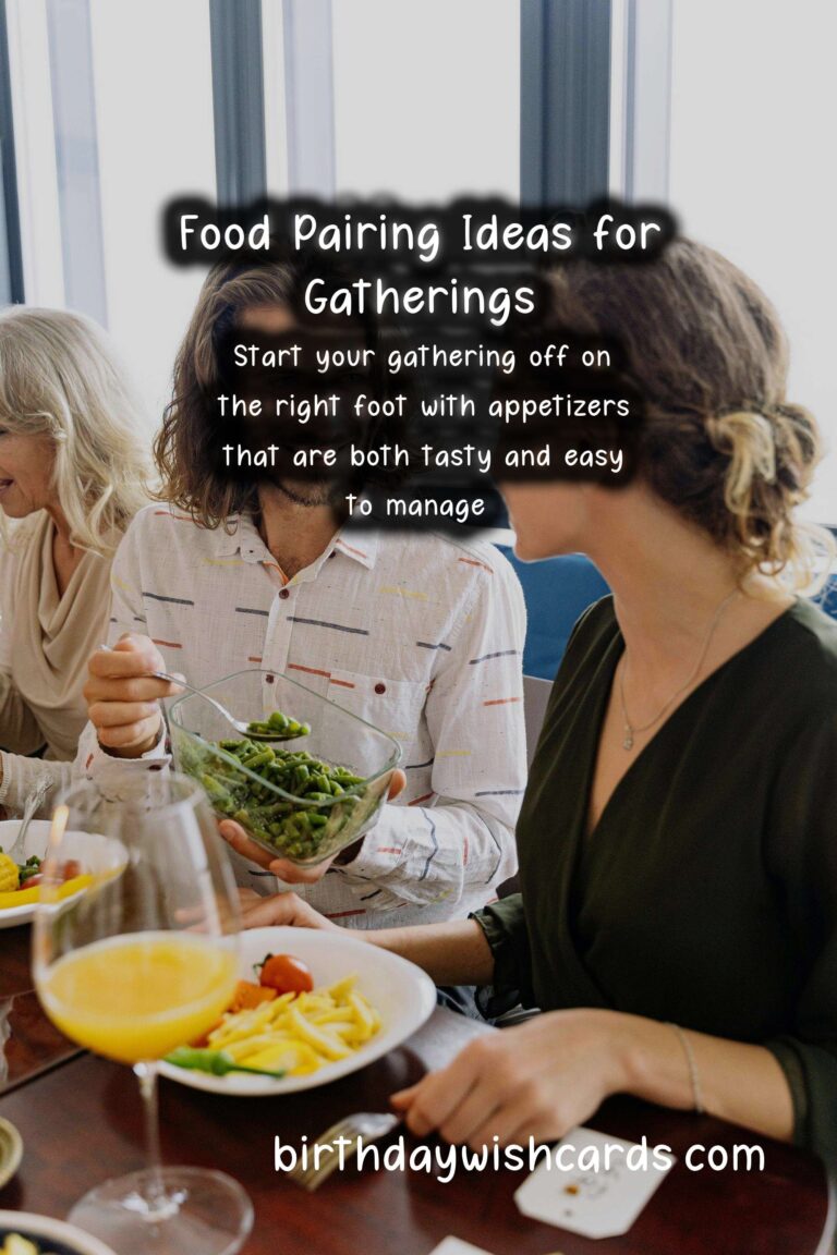 Delicious Food Pairing Ideas for Friends Events