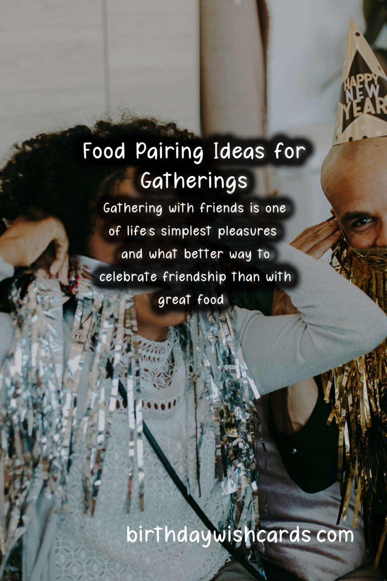 Delicious Food Pairing Ideas for Friends Events