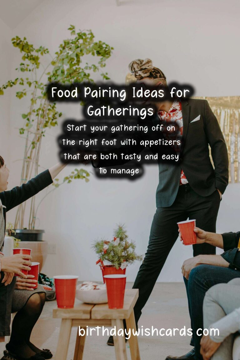 Delicious Food Pairing Ideas for Friends Events