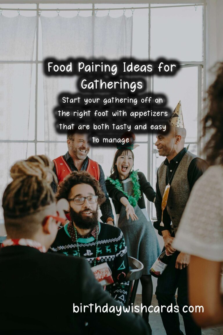 Delicious Food Pairing Ideas for Friends Events
