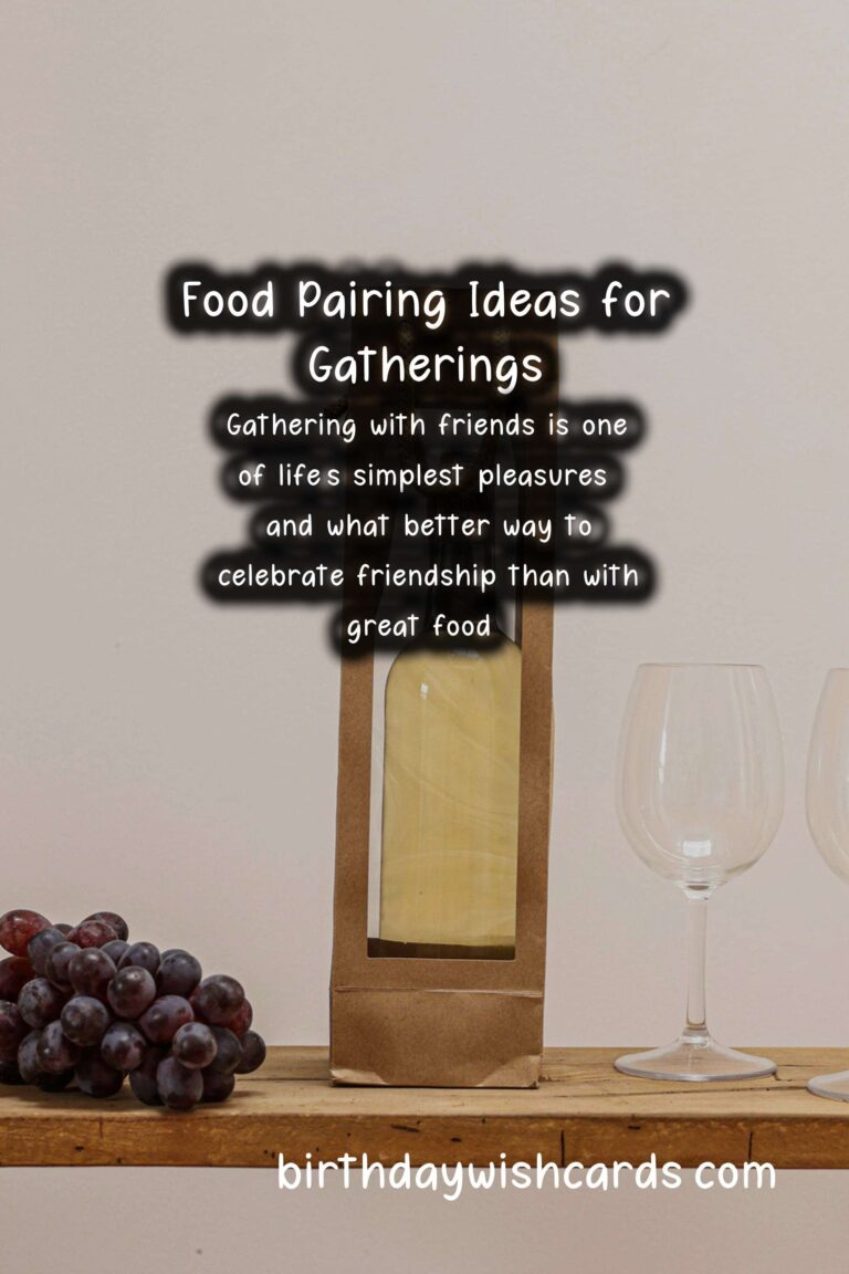 Delicious Food Pairing Ideas for Friends Events
