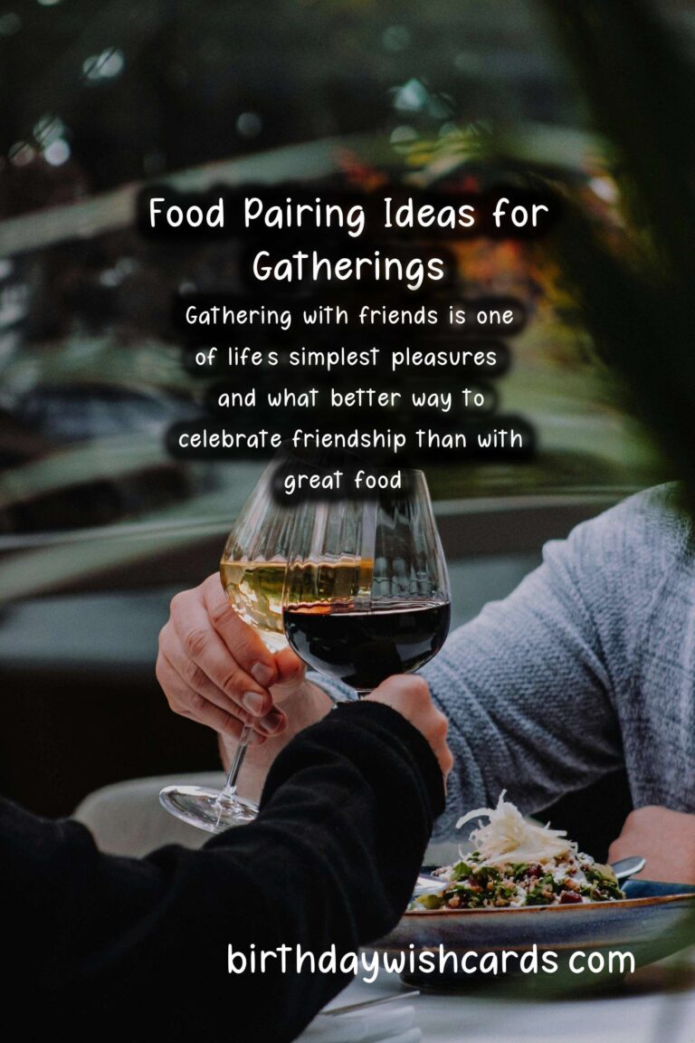 Delicious Food Pairing Ideas for Friends Events
