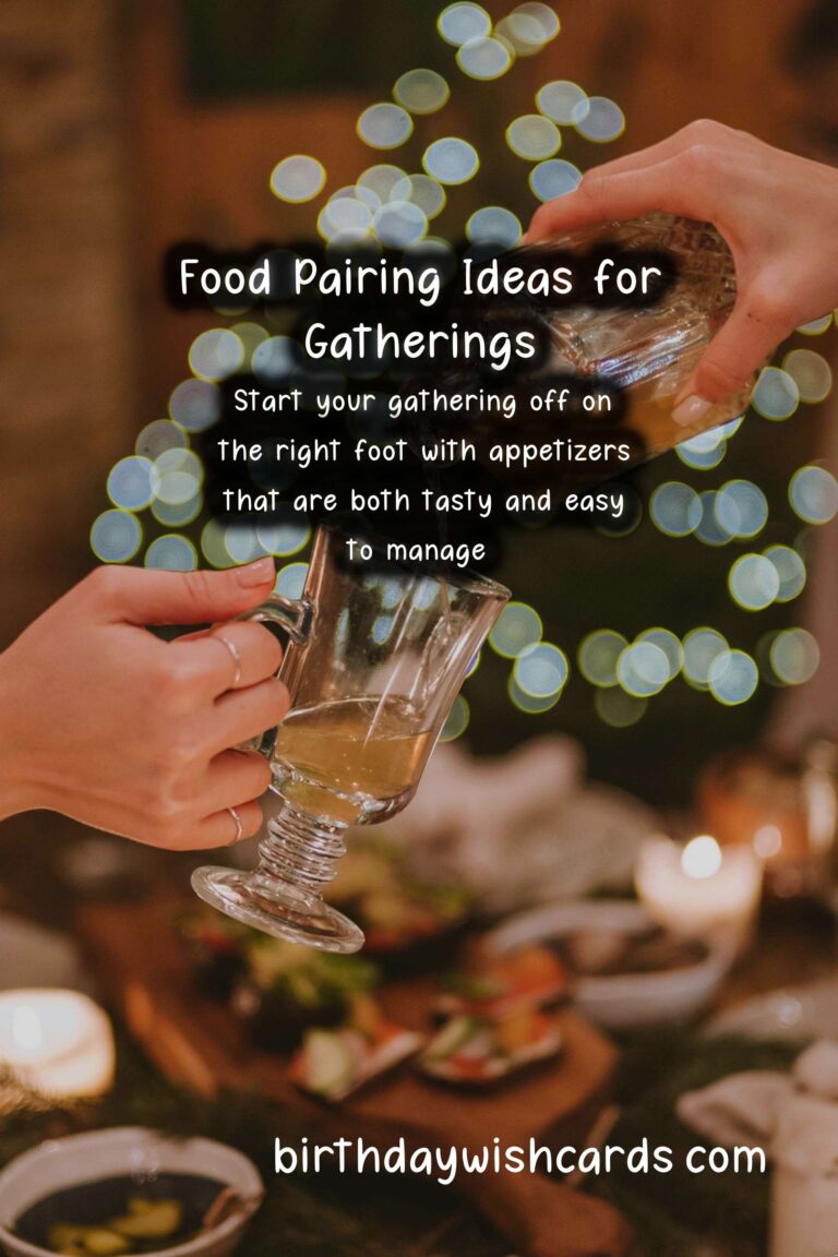 Delicious Food Pairing Ideas for Friends Events