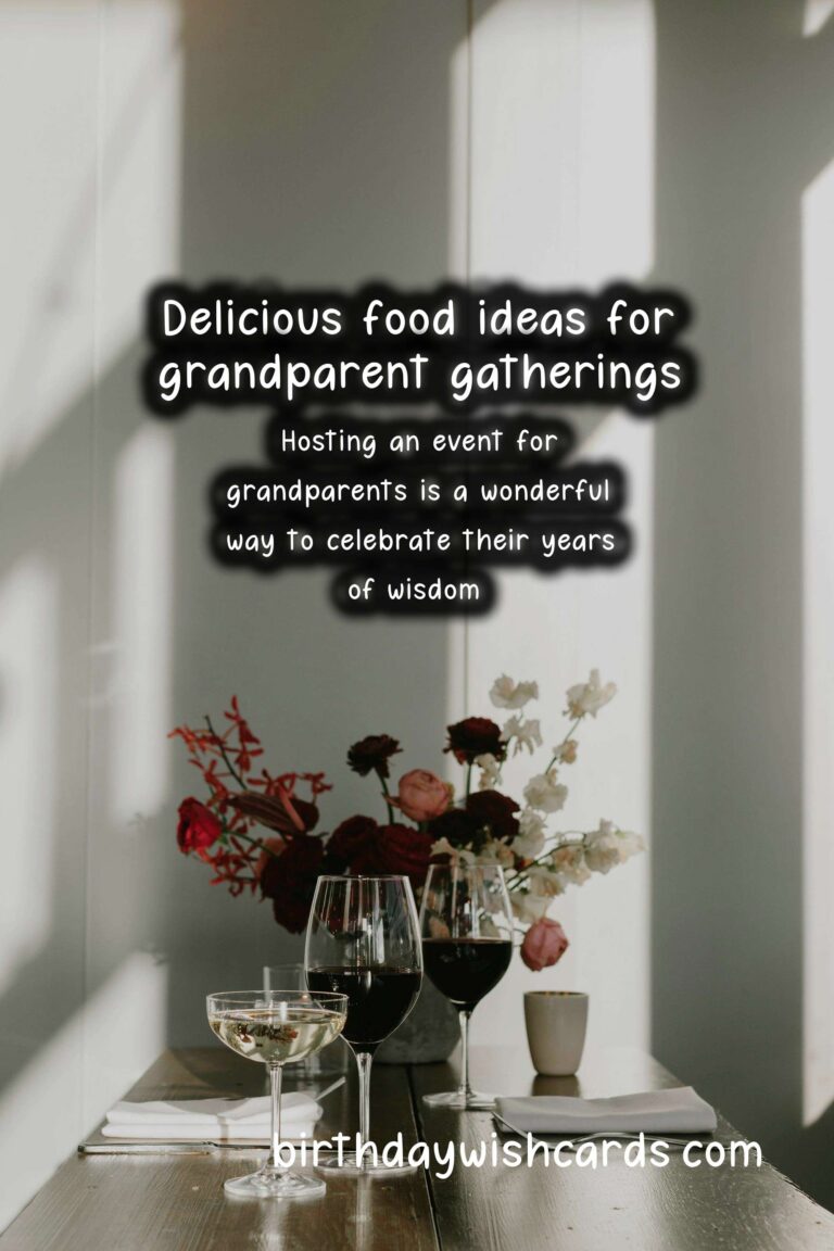 Delightful Food Pairing Ideas for Grandparents Events
