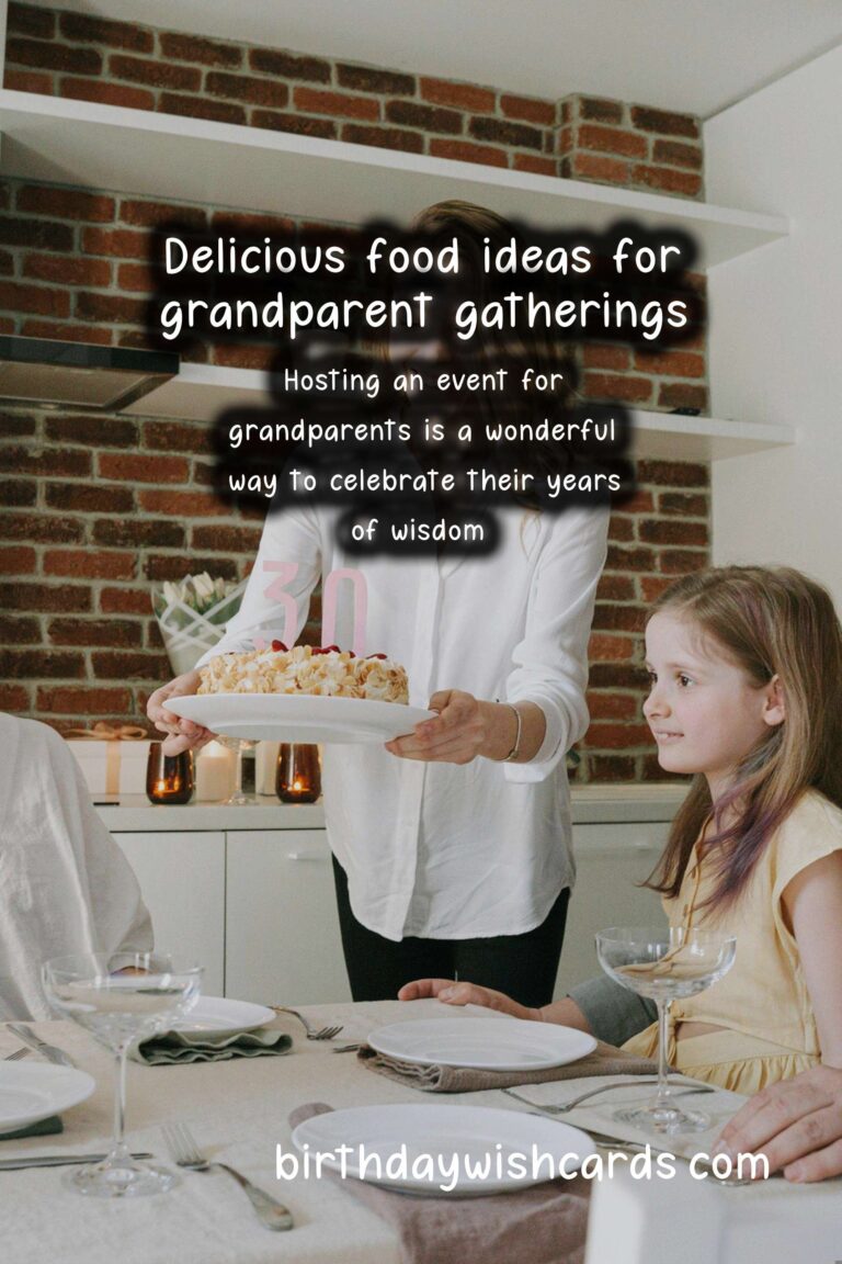 Delightful Food Pairing Ideas for Grandparents Events