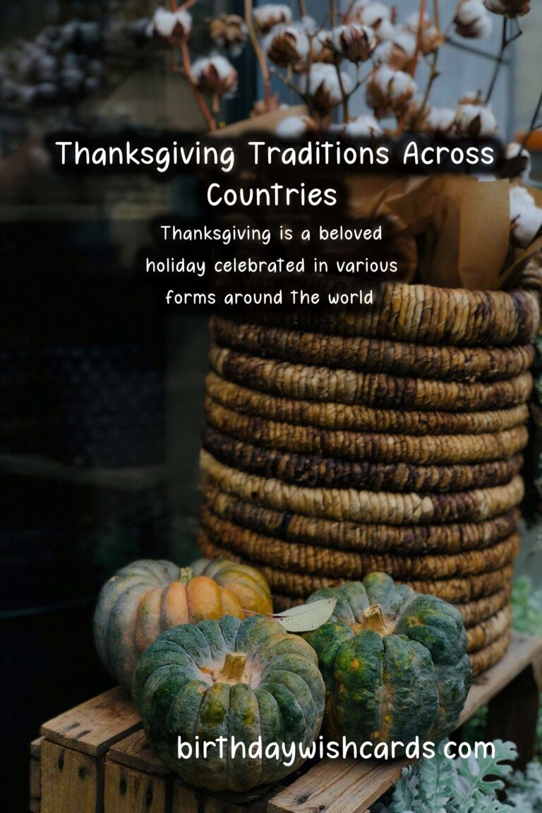 Exploring Thanksgiving in Different Countries