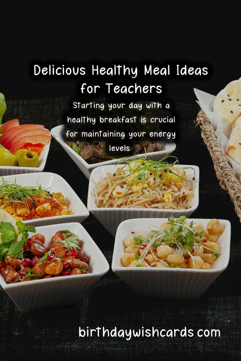 Healthy Recipes for Teachers: Quick and Nutritious Meals