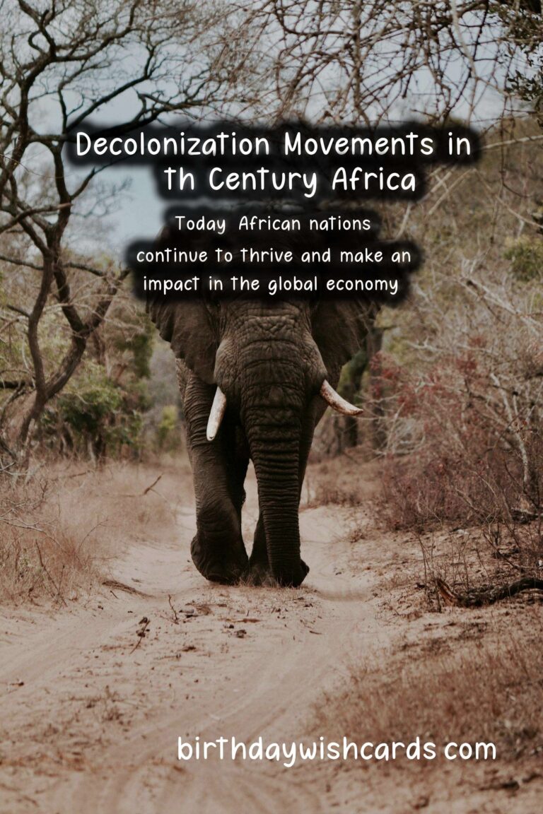 History: Decolonization Movements in 20th Century Africa: A Retrospective