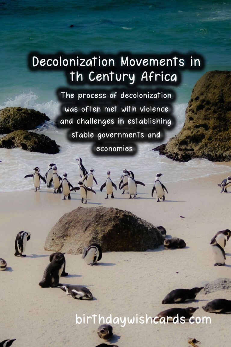 History: Decolonization Movements in 20th Century Africa: A Retrospective