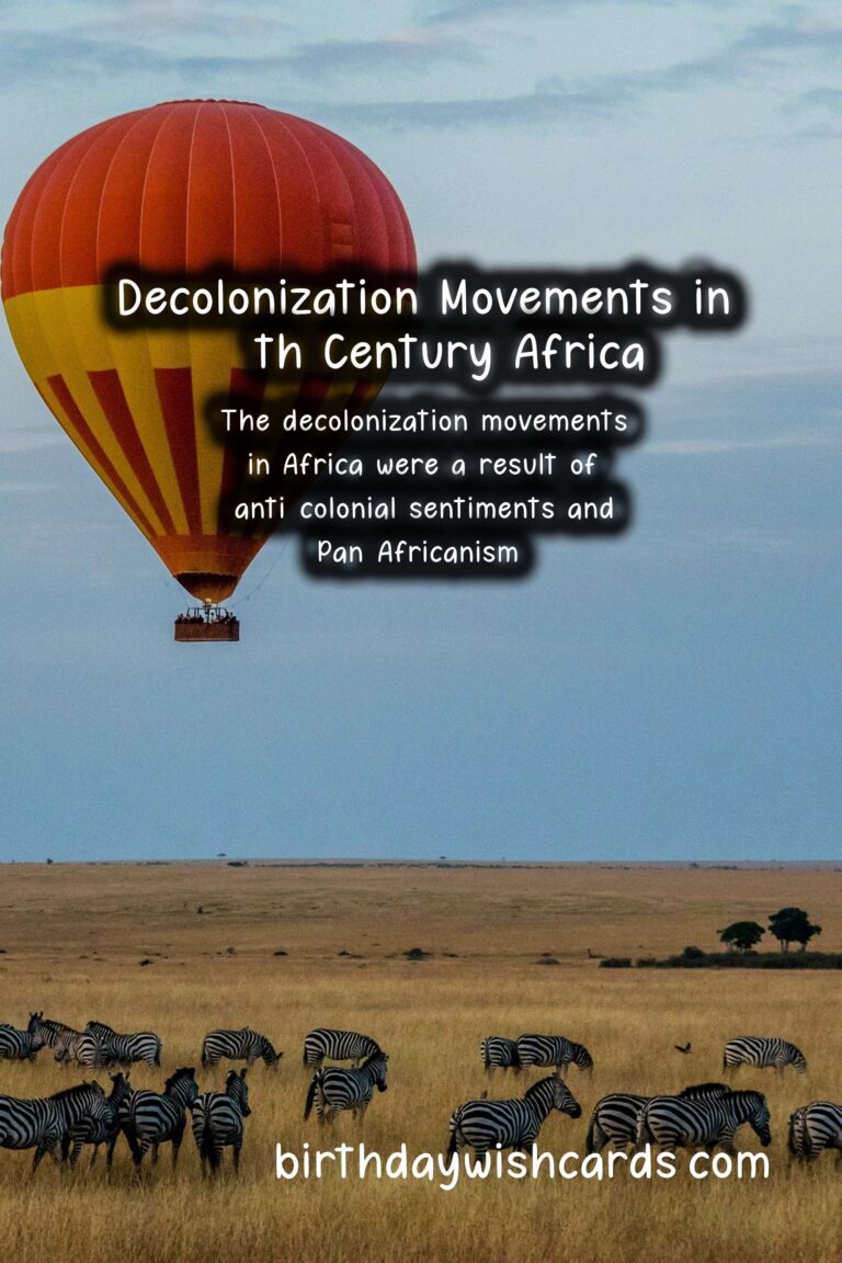 History: Decolonization Movements in 20th Century Africa: A Retrospective