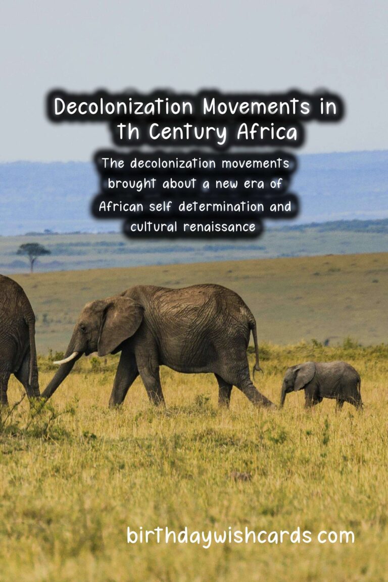 History: Decolonization Movements in 20th Century Africa: A Retrospective