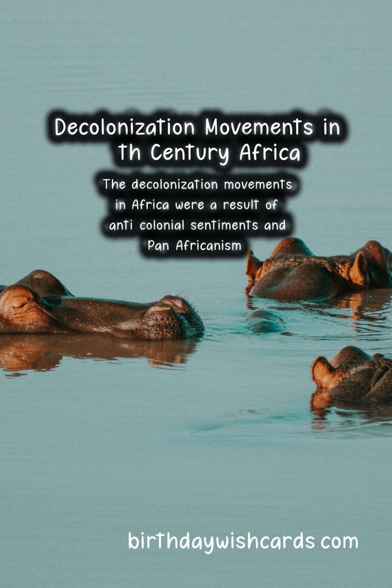 History: Decolonization Movements in 20th Century Africa: A Retrospective