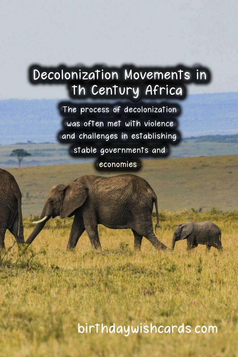 History: Decolonization Movements in 20th Century Africa: A Retrospective