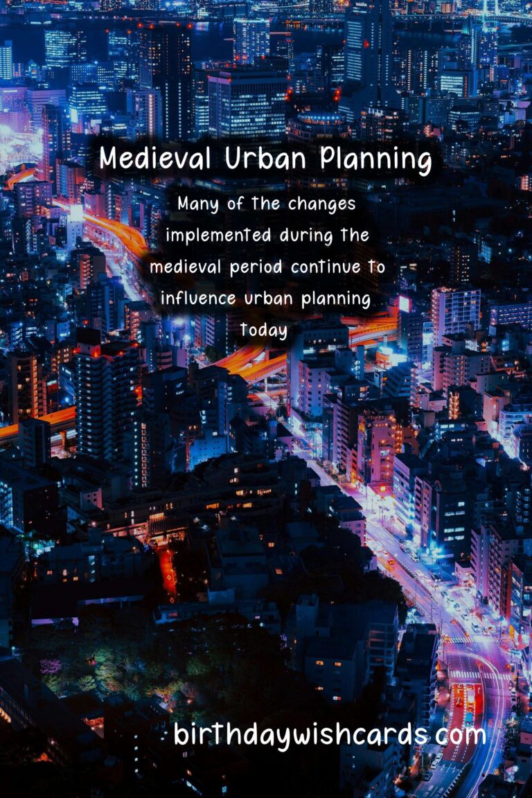 History: Influence of Pandemics on Medieval Urban Planning