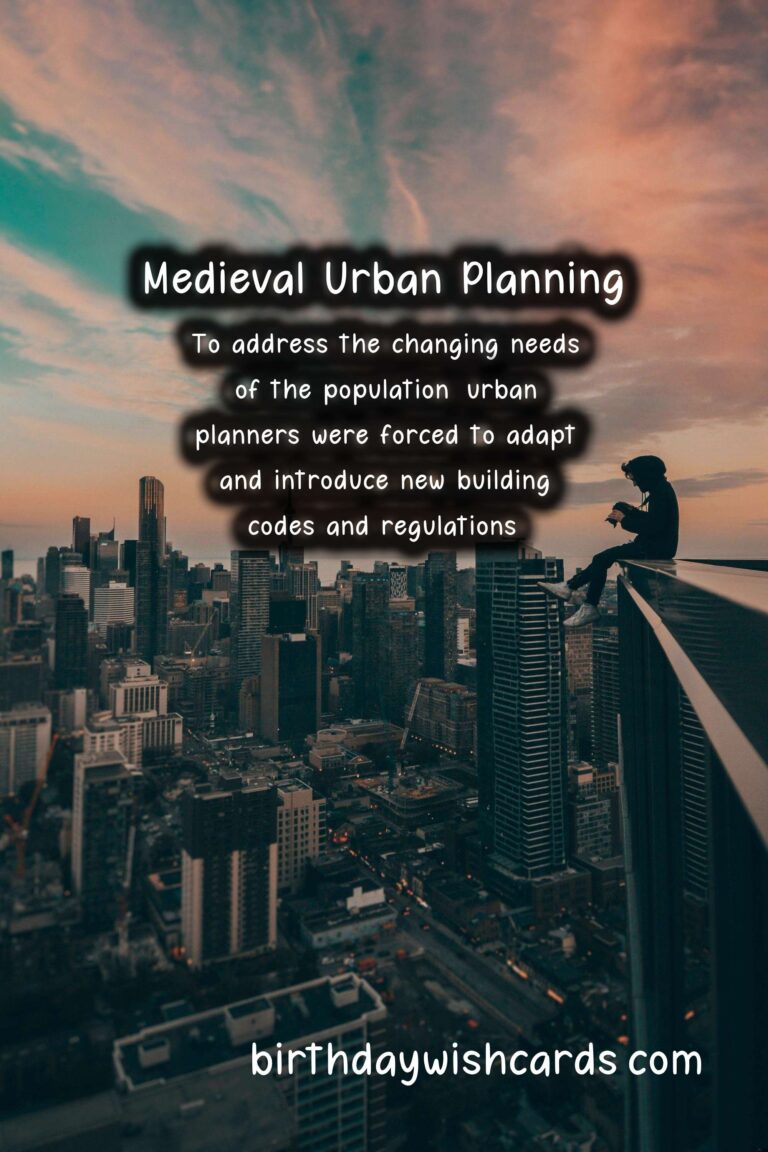 History: Influence of Pandemics on Medieval Urban Planning