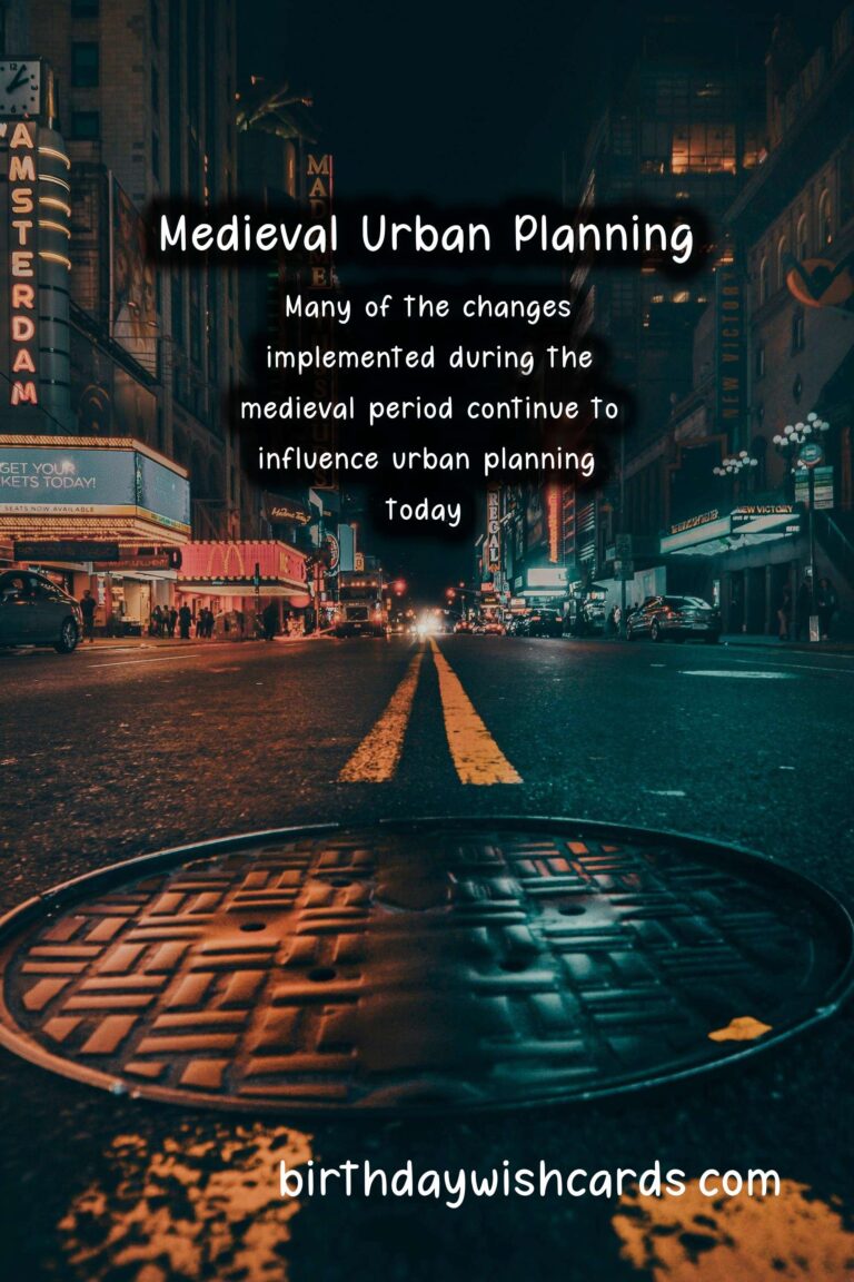 History: Influence of Pandemics on Medieval Urban Planning