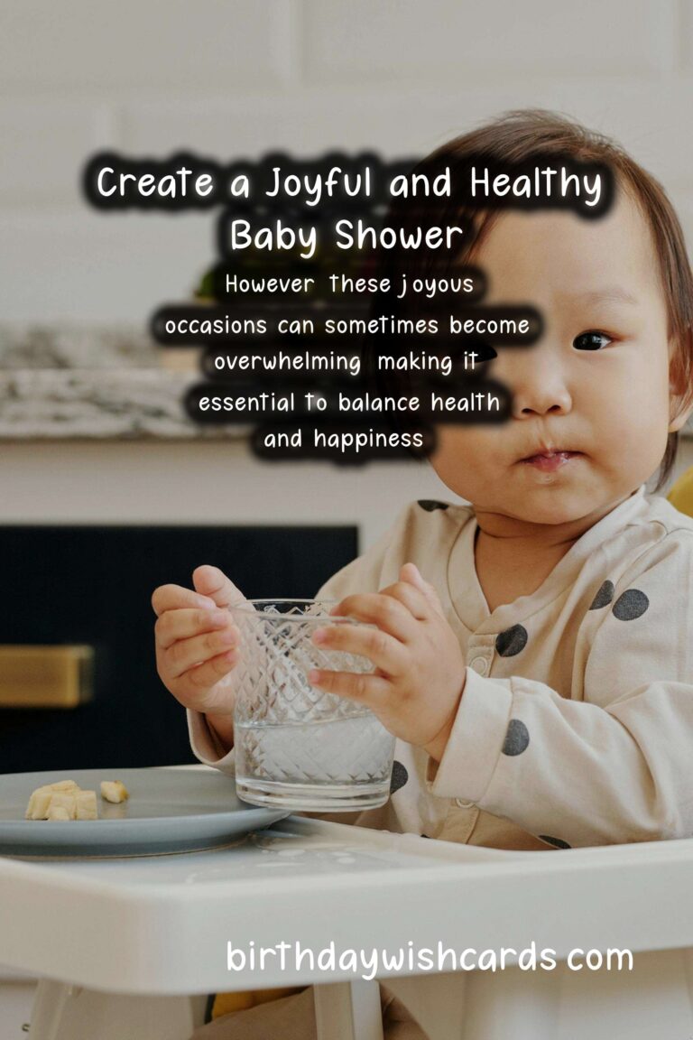 How to Balance Health and Happiness in a Baby Shower