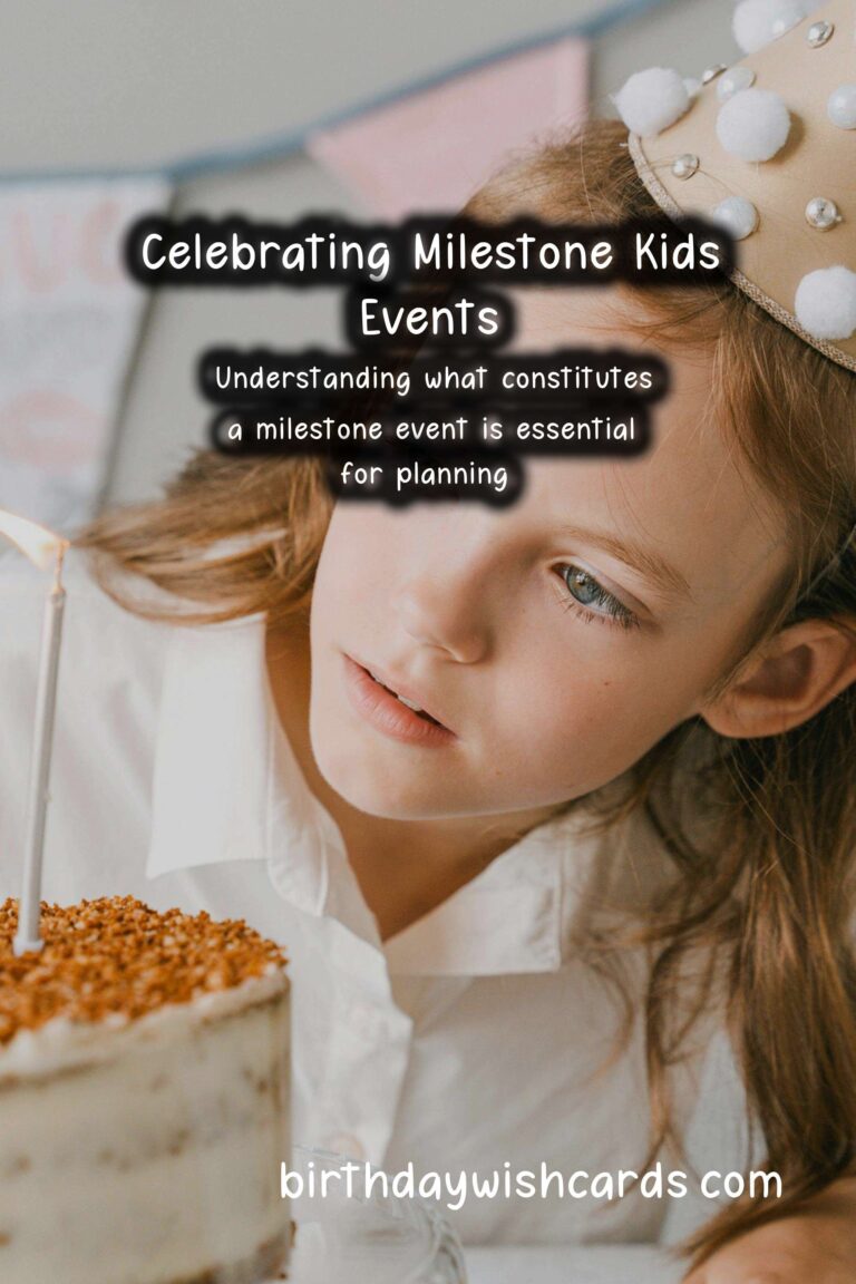 How to Celebrate a Milestone Kids Event