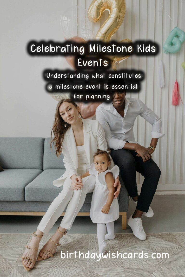 How to Celebrate a Milestone Kids Event