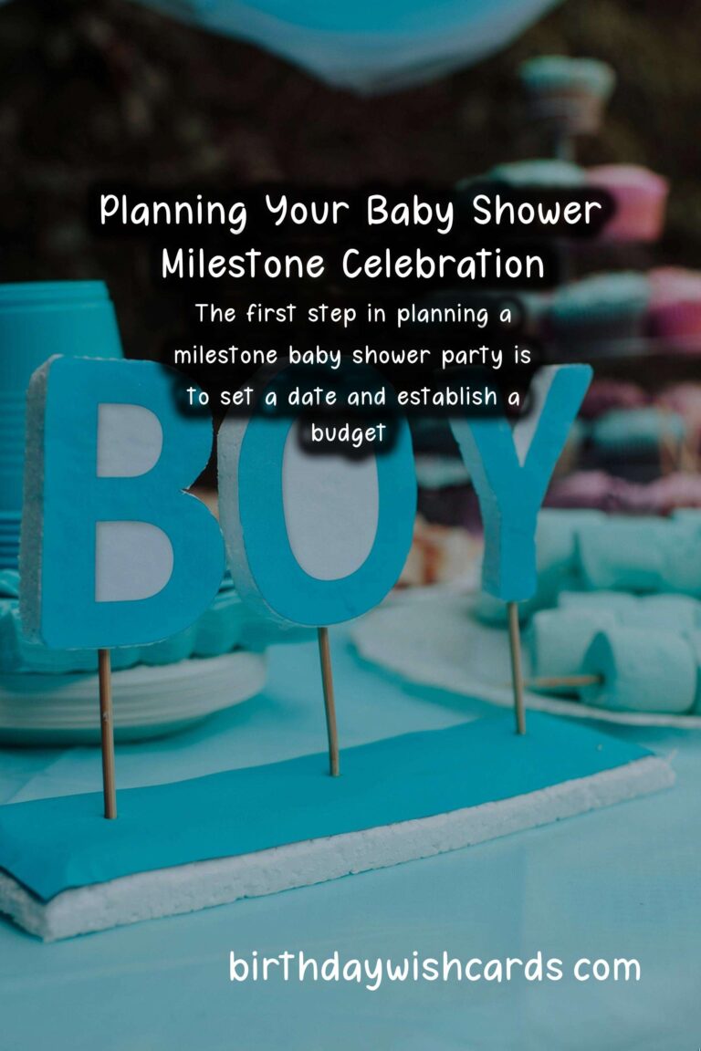 How to Plan a Baby Shower Milestone Party