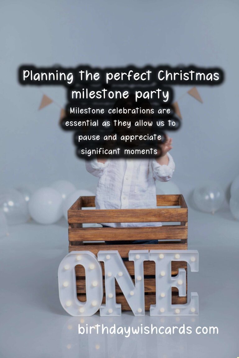 How to Plan a Christmas Milestone Party