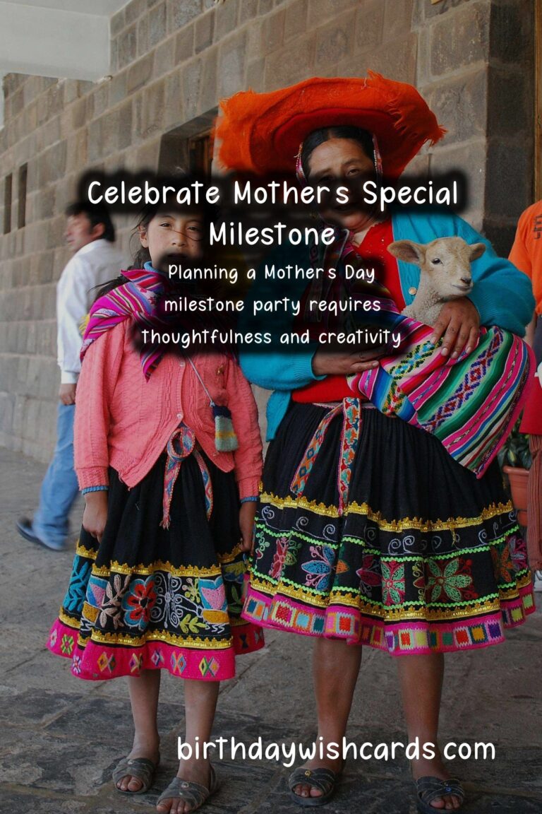 How to Plan a Mother's Day Milestone Party