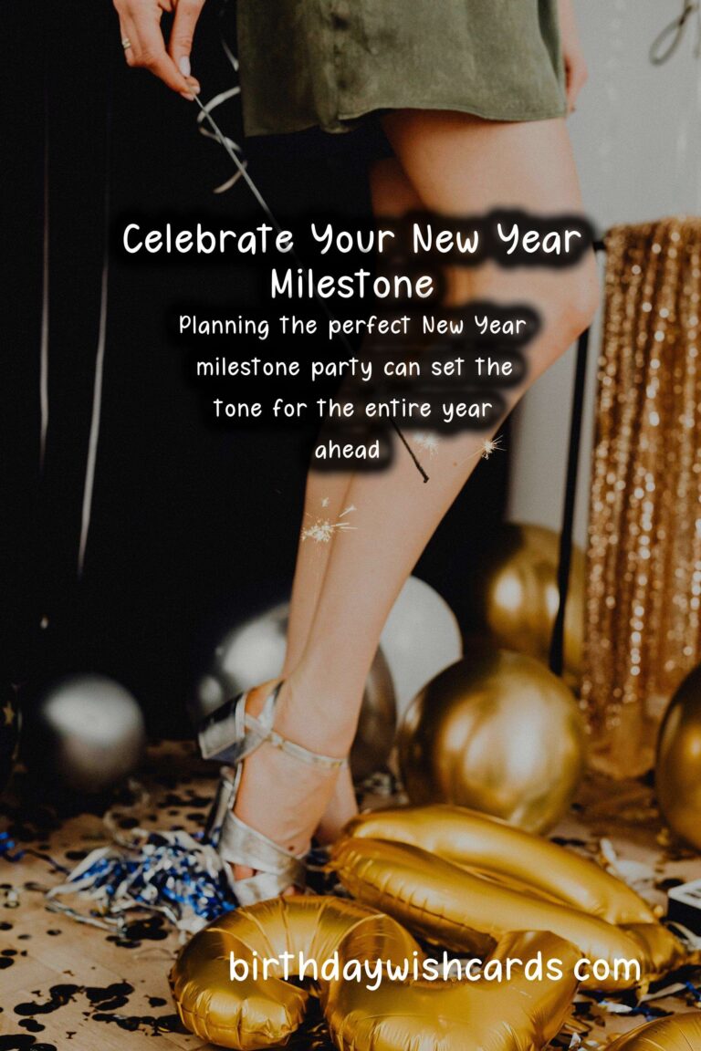 How to Plan a New Year Milestone Party