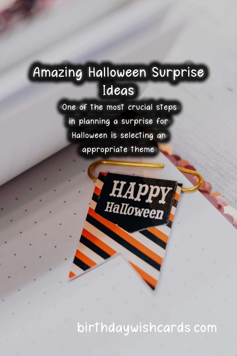 How to Plan a Surprise for Halloween