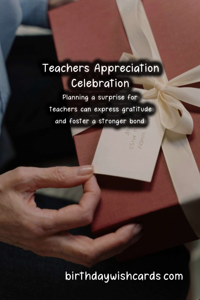 How to Plan a Surprise for Teachers: A Thoughtful Gesture