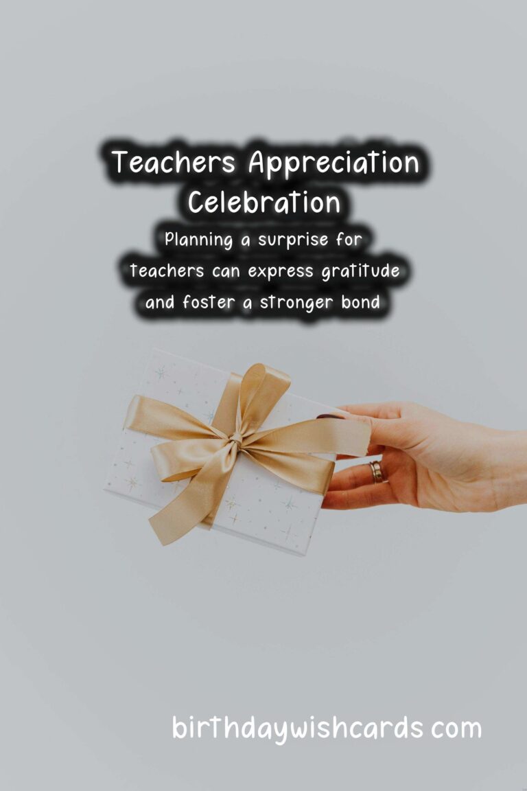 How to Plan a Surprise for Teachers: A Thoughtful Gesture