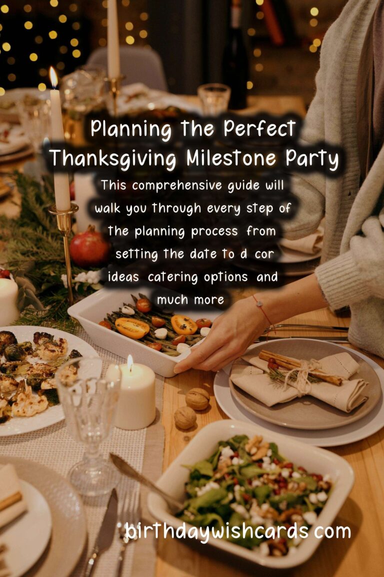 How to Plan a Thanksgiving Milestone Party