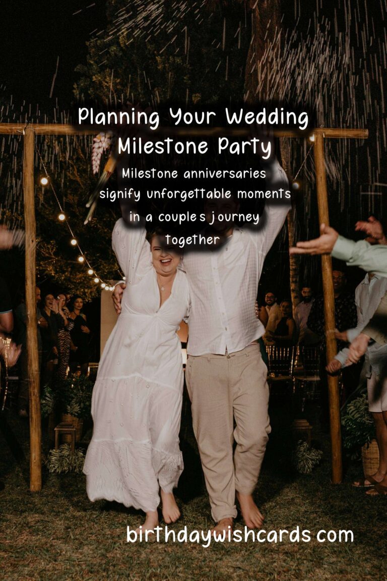 How to Plan a Wedding Milestone Party: A Comprehensive Guide